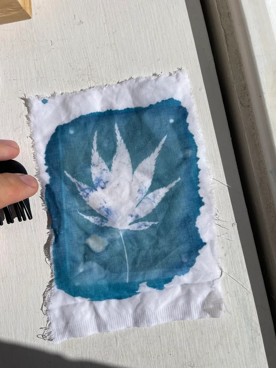 Cyanotype test square