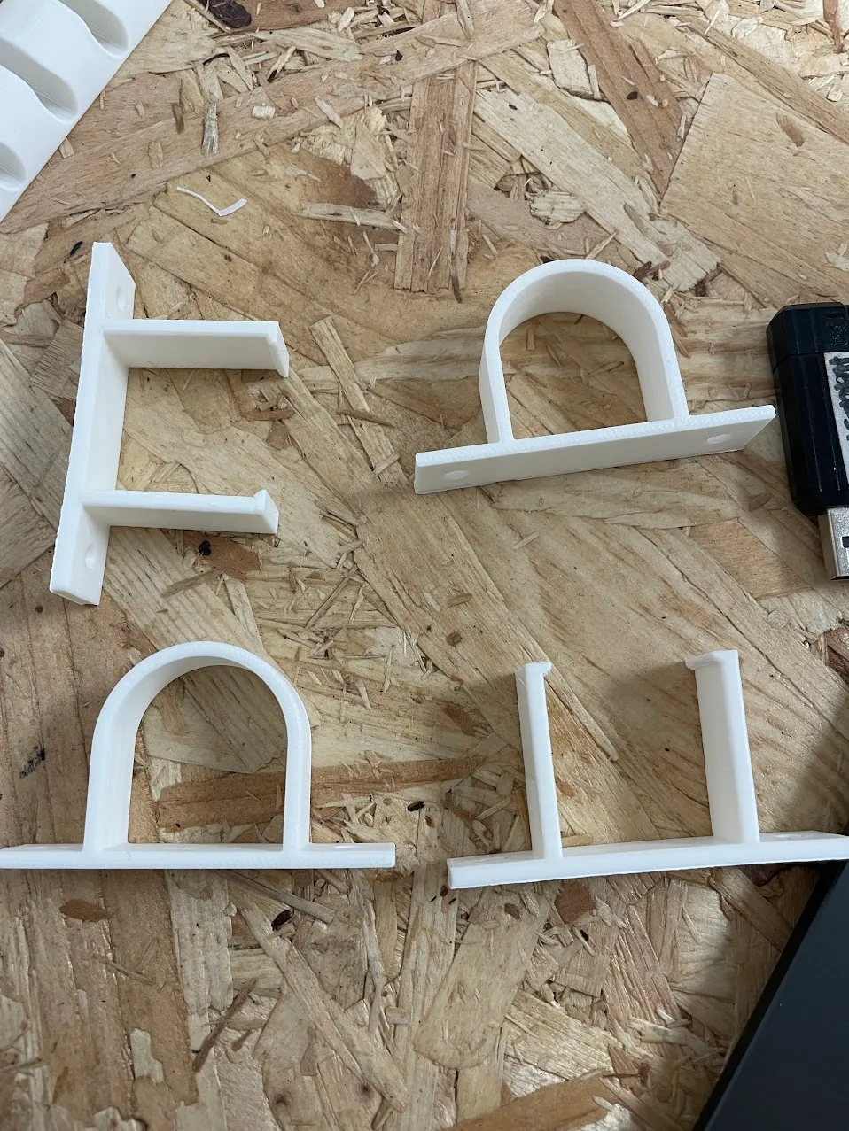 Both 3D printed clamp designs