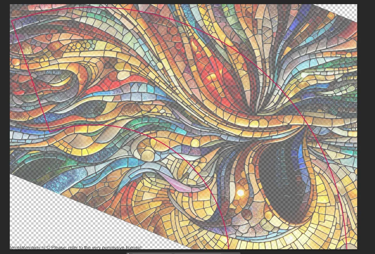 Photo of shape and image mismatch